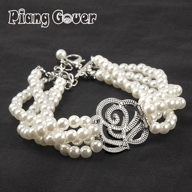 Pearl Necklace Dog Collar