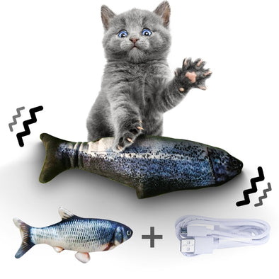 Electronic Pet Cat Toy Electric USB Charging Simulation Fish Toys for Dog Cat Chewing