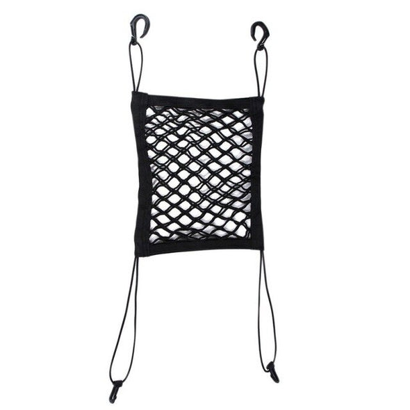 Pet Car Back Seat Barrier Mesh Dog Car Safety Travel Isolation Net Black
