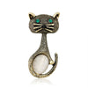Cat Brooch Metal