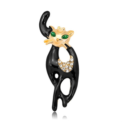Cat Brooch Metal