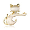 Cat Brooch Metal