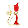 Cat Brooch Metal