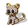 Cat Brooch Metal